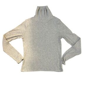 Gray Ribbed Women's Sweater